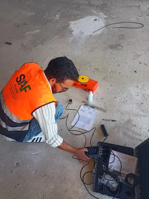 فحص غير إتلافي للخرسانة